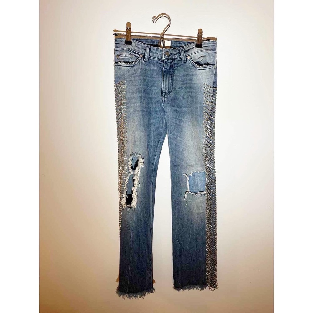 (S) Alchemist embellished & distressed jeans